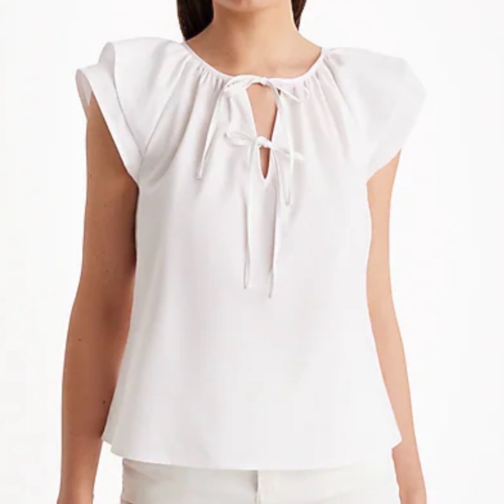 Express - Double Tie Neck Blouse